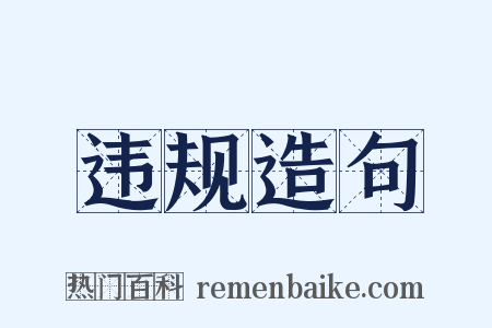 违规造句是什么意思的图片